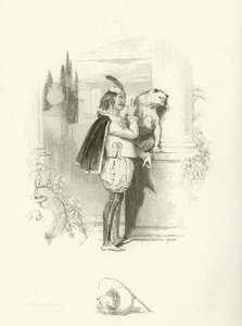Twee edellieden van Verona, Act IV, Scène ii door Joseph Kenny Meadows